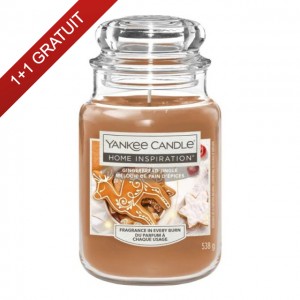 YANKEE CANDLE Home Inspiration Lumanare Parfumata Borcan Mare Gingerbread Jingle 538gr.